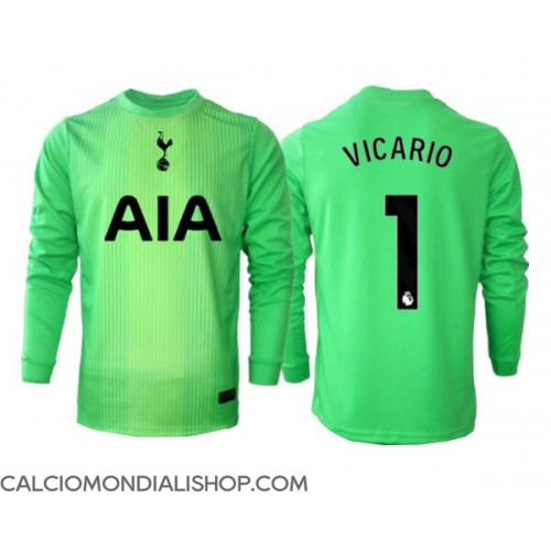 Maglie da calcio Tottenham Hotspur Guglielmo Vicario #1 Portiere Prima Maglia 2025-26 Manica Lunga
